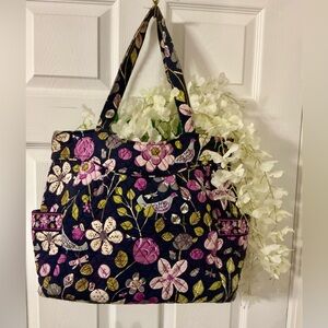 Vera Bradley Purple and Green Floral Tote